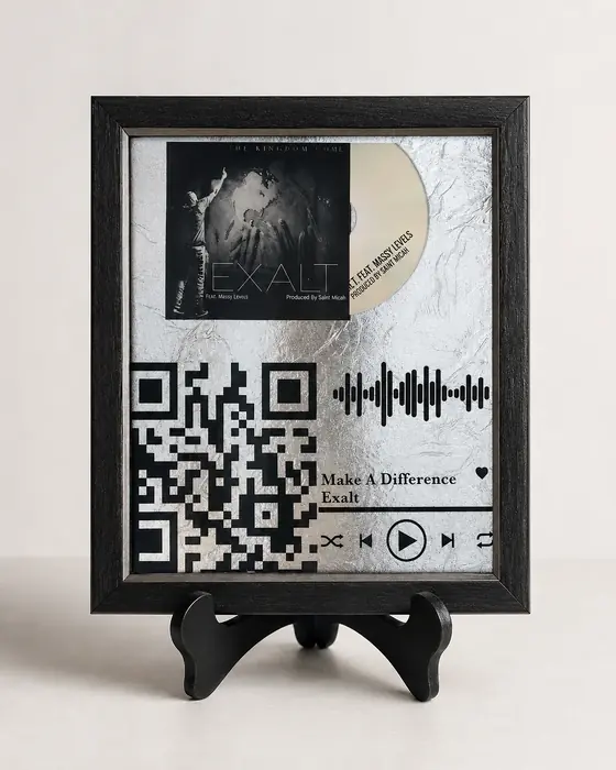 Exalt Music QR Plaque