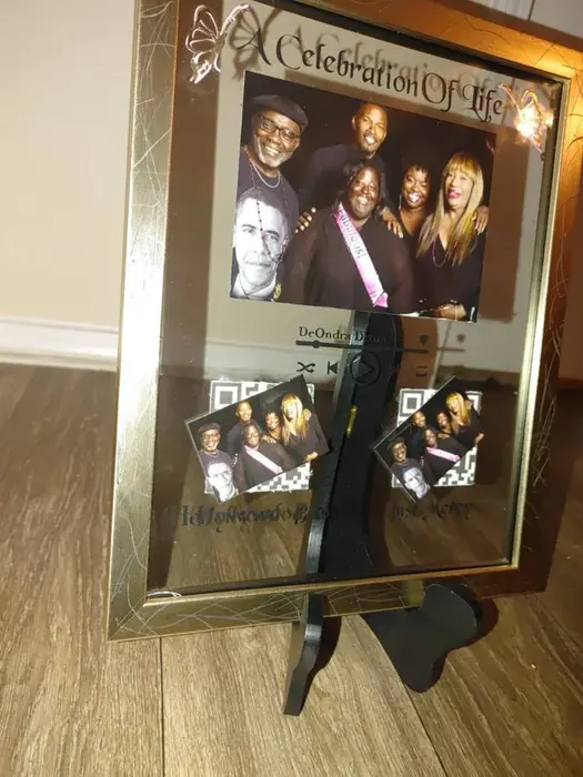 Custom celebration of life memorial plaque